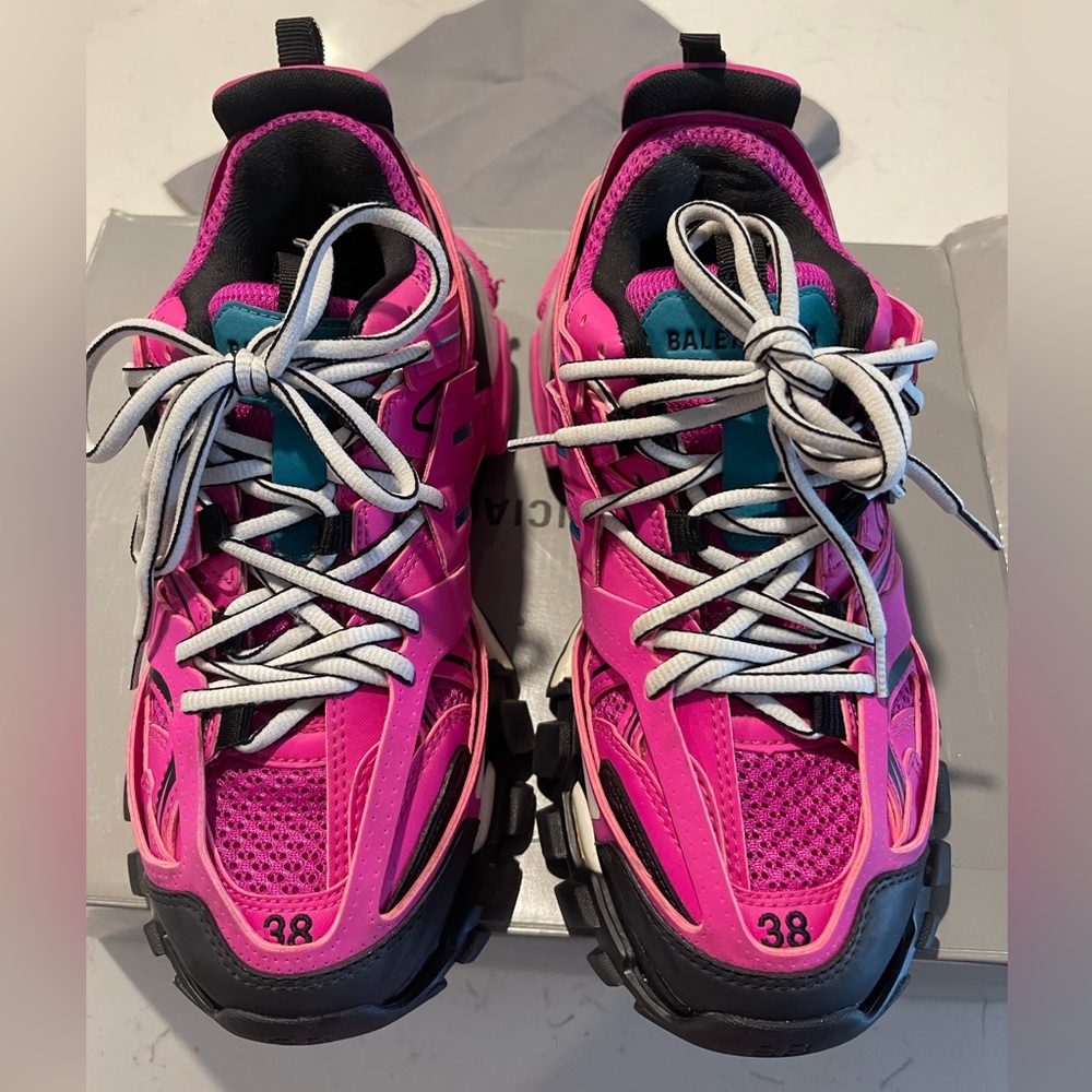 SOLD Balenciagas tracks pink, blue, black, and white